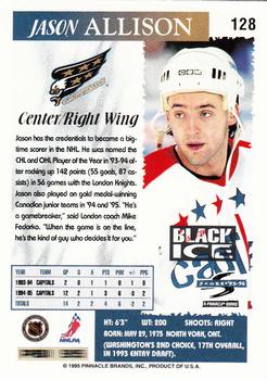 1995-96 Score - Black Ice #128 Jason Allison Back