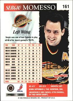 1995-96 Score - Black Ice #161 Sergio Momesso Back