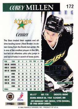 1995-96 Score - Black Ice #172 Corey Millen Back