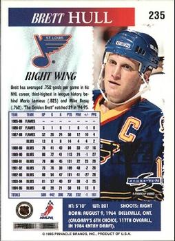 1995-96 Score - Black Ice #235 Brett Hull Back