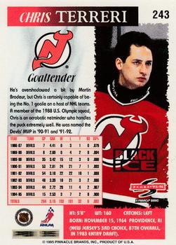 1995-96 Score - Black Ice #243 Chris Terreri Back