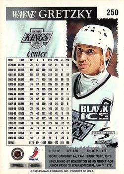 1995-96 Score - Black Ice #250 Wayne Gretzky Back
