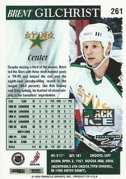 1995-96 Score - Black Ice #261 Brent Gilchrist Back