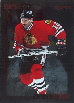 1995-96 Score - Black Ice #272 Brent Sutter Front