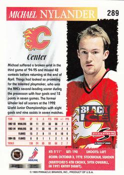 1995-96 Score - Black Ice #289 Michael Nylander Back