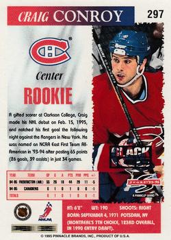 1995-96 Score - Black Ice #297 Craig Conroy Back