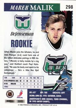 1995-96 Score - Black Ice #298 Marek Malik Back