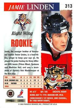 1995-96 Score - Black Ice #313 Jamie Linden Back