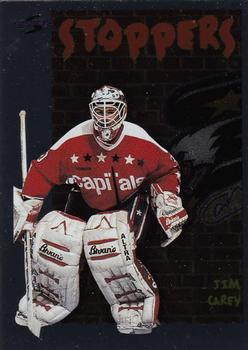 1995-96 Score - Black Ice #317 Jim Carey Front