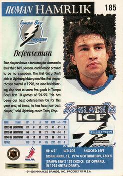 1995-96 Score - Black Ice #185 Roman Hamrlik Back