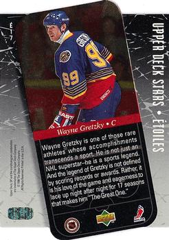 1995-96 SP - Stars / Etoiles Gold #E17 Wayne Gretzky Back