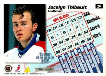 1995-96 Summit - Ice #29 Jocelyn Thibault Back