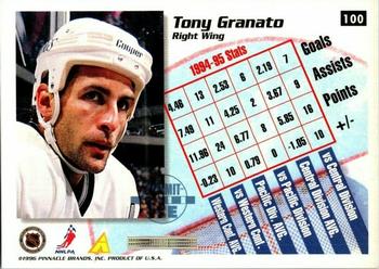 1995-96 Summit - Ice #100 Tony Granato Back