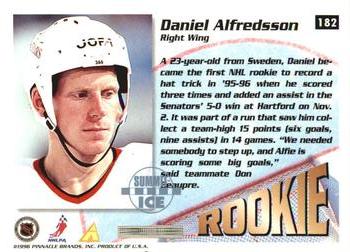 1995-96 Summit - Ice #182 Daniel Alfredsson Back