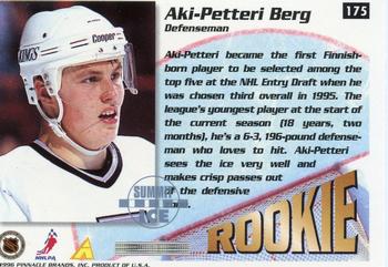 1995-96 Summit - Ice #175 Aki-Petteri Berg Back