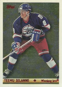 1995-96 Topps - Canadian Gold #9CG Teemu Selanne Front