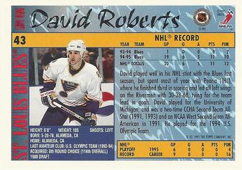 1995-96 Topps - O-Pee-Chee #43 David Roberts Back
