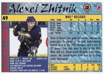 1995-96 Topps - O-Pee-Chee #49 Alexei Zhitnik Back