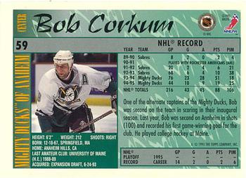 1995-96 Topps - O-Pee-Chee #59 Bob Corkum Back
