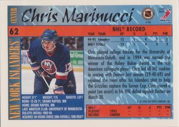 1995-96 Topps - O-Pee-Chee #62 Chris Marinucci Back