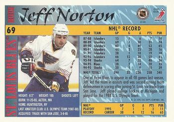 1995-96 Topps - O-Pee-Chee #69 Jeff Norton Back
