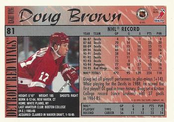 1995-96 Topps - O-Pee-Chee #81 Doug Brown Back