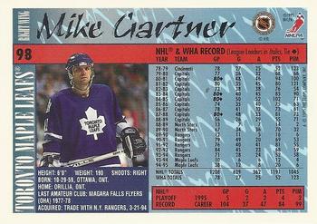 1995-96 Topps - O-Pee-Chee #98 Mike Gartner Back