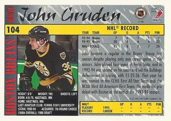 1995-96 Topps - O-Pee-Chee #104 John Gruden Back