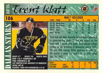 1995-96 Topps - O-Pee-Chee #106 Trent Klatt Back