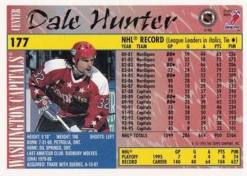 1995-96 Topps - O-Pee-Chee #177 Dale Hunter Back