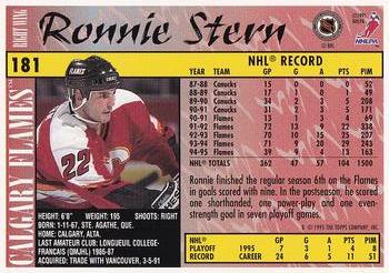 1995-96 Topps - O-Pee-Chee #181 Ronnie Stern Back