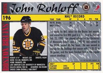 1995-96 Topps - O-Pee-Chee #196 Jon Rohloff Back