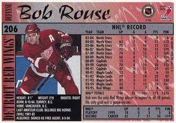 1995-96 Topps - O-Pee-Chee #206 Bob Rouse Back