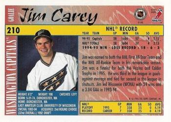 1995-96 Topps - O-Pee-Chee #210 Jim Carey Back