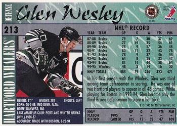 1995-96 Topps - O-Pee-Chee #213 Glen Wesley Back