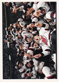 1995-96 Topps - O-Pee-Chee #218 1995 Stanley Cup Champions Front