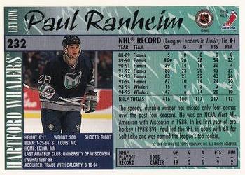 1995-96 Topps - O-Pee-Chee #232 Paul Ranheim Back