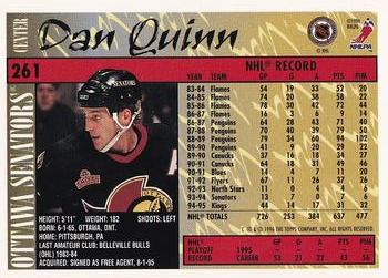 1995-96 Topps - O-Pee-Chee #261 Dan Quinn Back