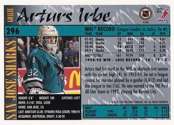 1995-96 Topps - O-Pee-Chee #296 Arturs Irbe Back