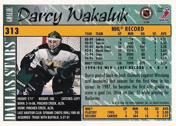 1995-96 Topps - O-Pee-Chee #313 Darcy Wakaluk Back
