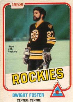 1981-82 O-Pee-Chee #3 Dwight Foster Front