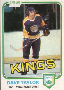 1981-82 O-Pee-Chee #143 Dave Taylor Front