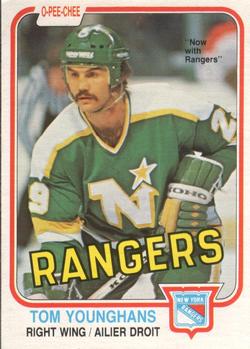 1981-82 O-Pee-Chee #173 Tom Younghans Front