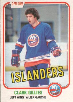 1981-82 O-Pee-Chee #202 Clark Gillies Front