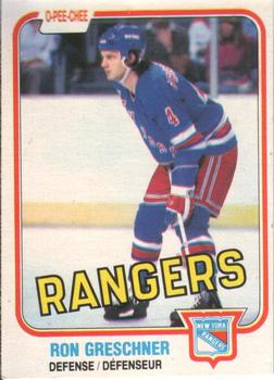 1981-82 O-Pee-Chee #224 Ron Greschner Front