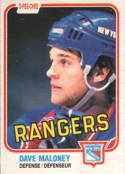 1981-82 O-Pee-Chee #227 Dave Maloney Front