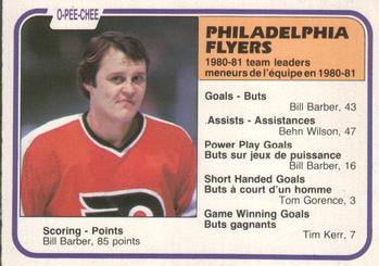 1981-82 O-Pee-Chee #253 Bill Barber Front