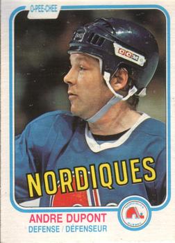 1981-82 O-Pee-Chee #273 Andre Dupont Front