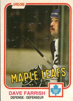 1981-82 O-Pee-Chee #317 Dave Farrish Front