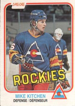 1981-82 O-Pee-Chee #83 Mike Kitchen Front